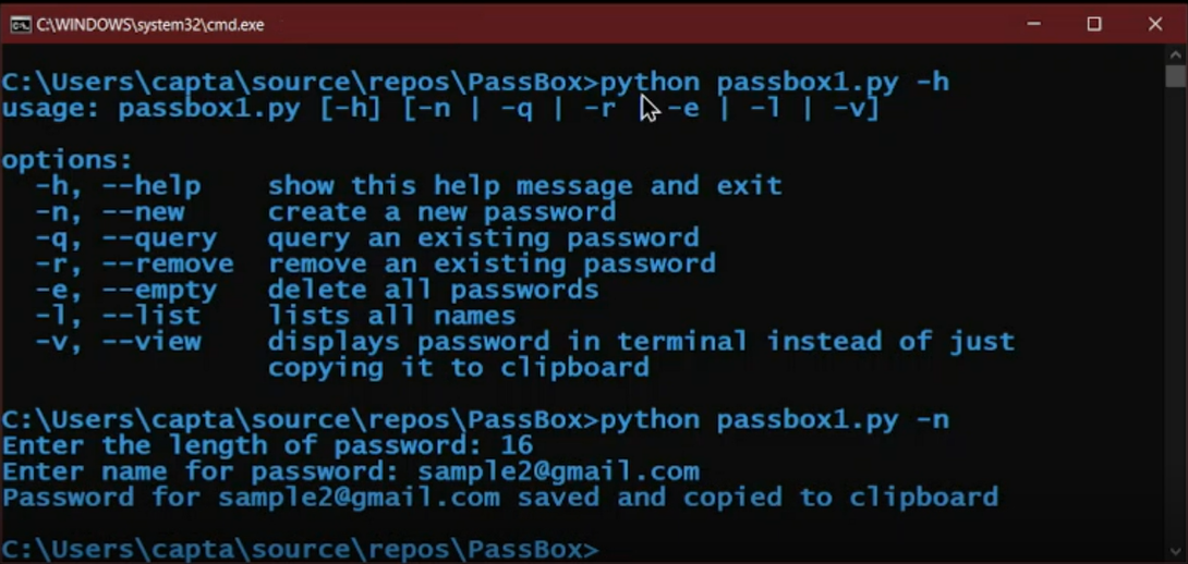 picture of PassBox App